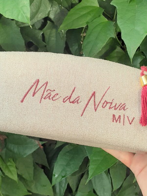Nécessaire box small em linho personalizada ref. 305