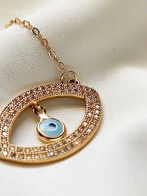 Colar ana banhado a ouro 18k