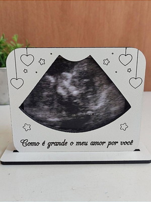 Porta retrato para foto de ultrassonografia