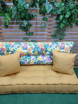 Assento futon turco com encosto
