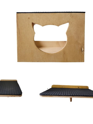 Kit 3 playground gato para área externa com antiderrapante