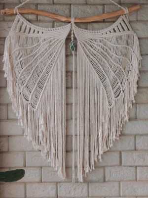Painel anjo com pedra natural