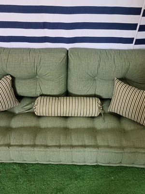 Assento futon turco com encosto