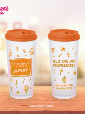 Copo eco café dia dos professores