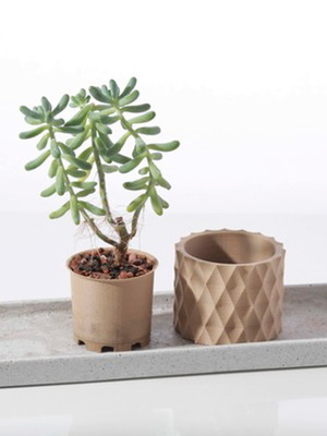 Conjunto de vasos decorativos - kit com 2 unidades