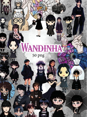 Kit digital wandinha aquarela