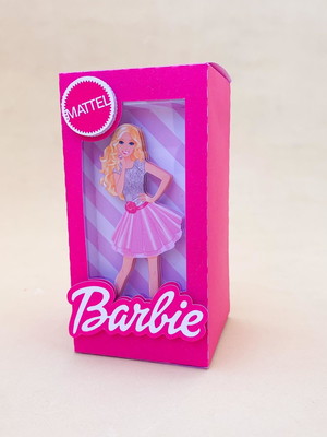 Caixa barbie shaker com visor