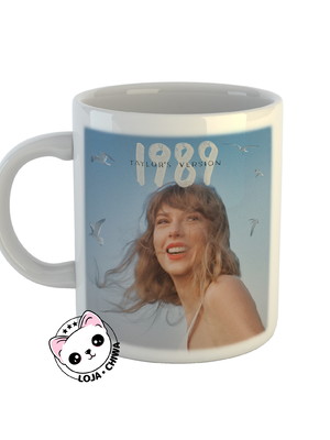 Caneca 1989 taylors version era taylor swift porcelana