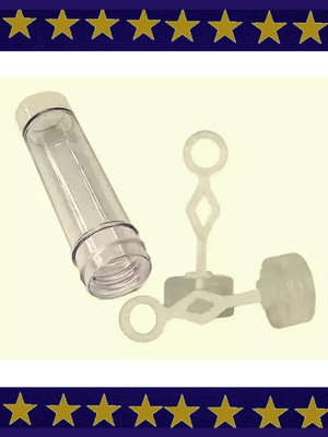 10 frascos para bolinha de sabão 13 cm sem líquido
