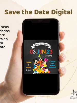 Save the date digital mickey modelo 4