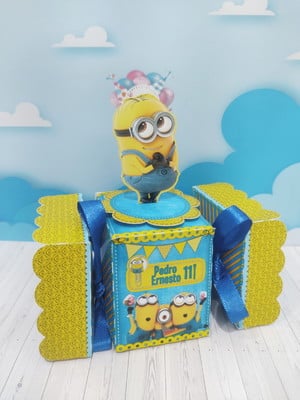 Caixa bala 3d - minions