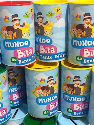Cofrinho personalizado mundo bita