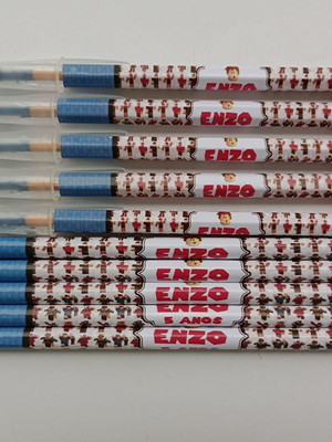 Kit lápis com caneta personalizada roblox