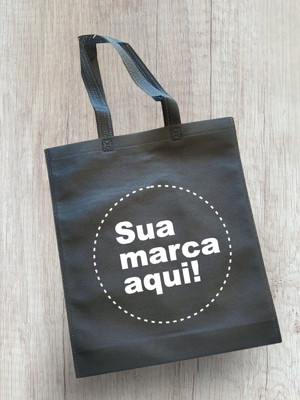 Sacolas personalizadas 30x35 cm c/ logo tnt g.80 reforçadas