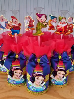 Centros de mesa branca de neve luxo