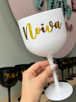 Taças gin para despedida de solteira team bride