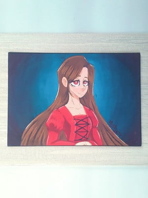 Quadro the lady in red ib