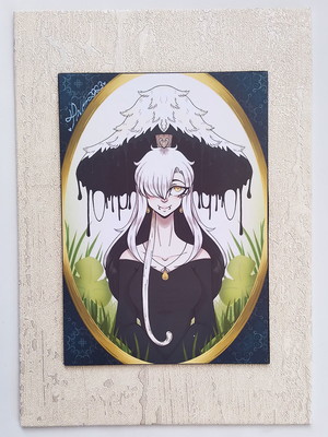 Quadro sra cogumelo guarda chuva