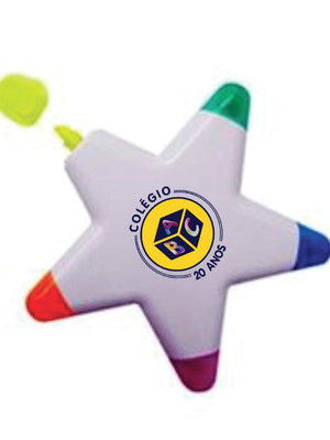Marca textos conjunto estrela personalizado