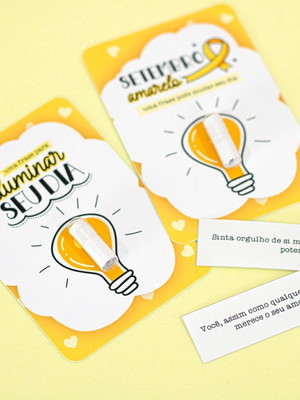 50 card com pílula mensagem