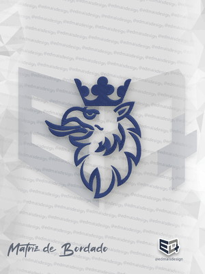 Matriz de bordado logo scania dragão