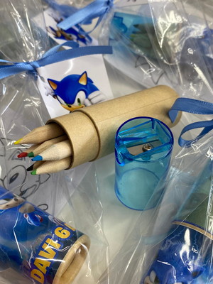 Caixa de mini lápis de cor personalizado com desenho