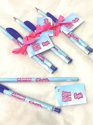 Kit lapis e caneta