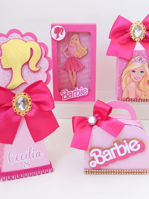 Kit personalizados barbie luxo (20 itens)