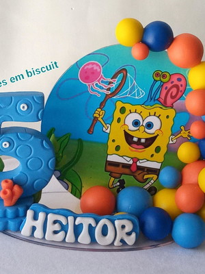 Vela cenário bob esponja