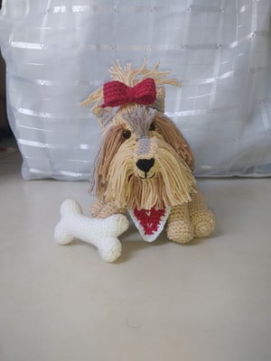 Yorkshire zoe em crochê receita pdf - amigurumi