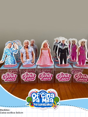 Caixa acrílica barbie