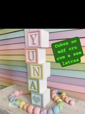 Cubos mdf ( preço unitario)