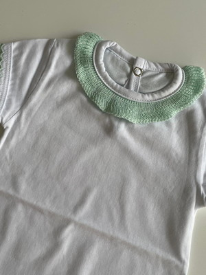 Body gola tricot verde claro