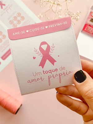 Envelope para chà outubro rosa