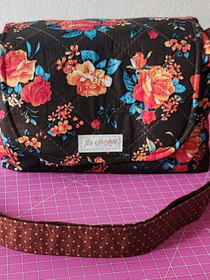 Bolsa alça transversal de tecido