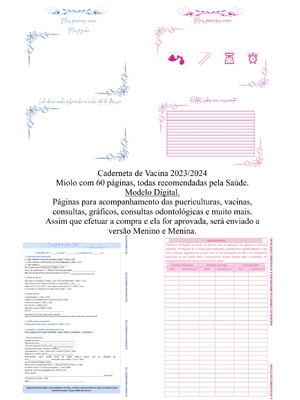 Caderneta de saúde modelo atualizado