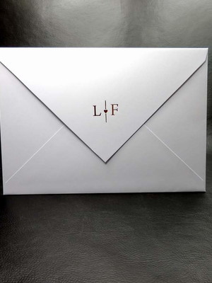Envelope convite casamento branco