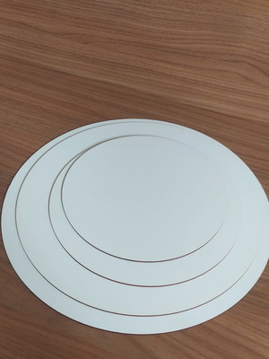 06 base para bolo cake board 25 cm mdf branco laqueado