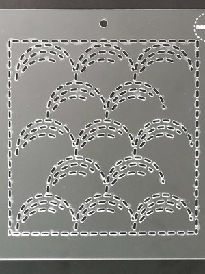 Régua sashiko - padrão nowaki
