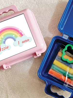 Kit maleta com massinha arco íris