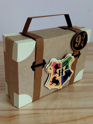Caixa mala lembrancinha harry potter