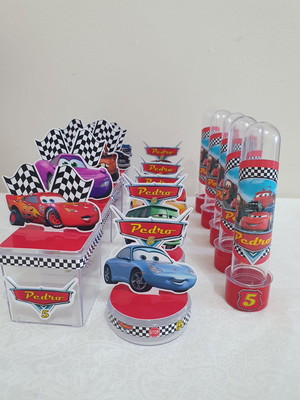 Kit festa 30 itens | tema carros