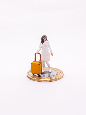 Mulher dentista miniatura m253