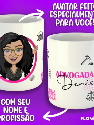 Caneca advogado - com seu avatar!
