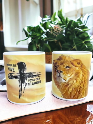 Caneca evangélica jesus 325ml