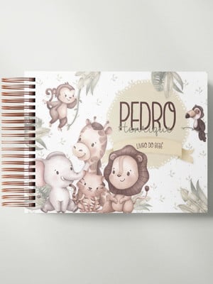 Livro do bebê | safari menino