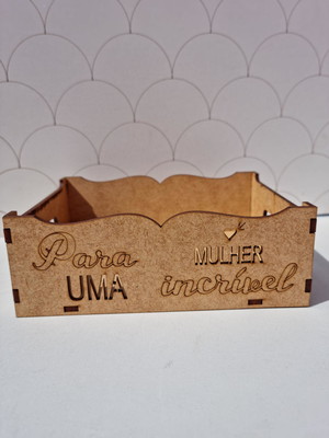 Bandeja mini para uma mulher incrível kit com 5 unidades