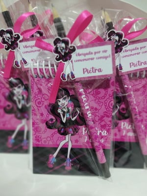 Bloquinho monster high c/lápis