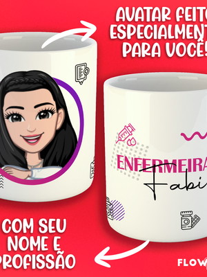 Caneca enfermeiro - com seu avatar!