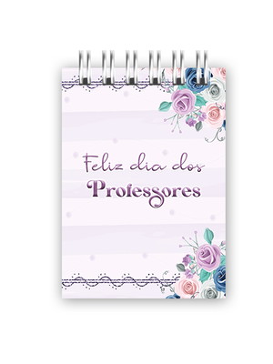 Bloquinho feliz dia dos professores tamanho a6 11x15,5cm